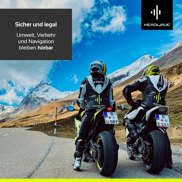 Headwave TĀG 2 - Bluetooth Lautsprecher für Motorrad-Helme, Musik und Navigations-Ansagen, Headset,