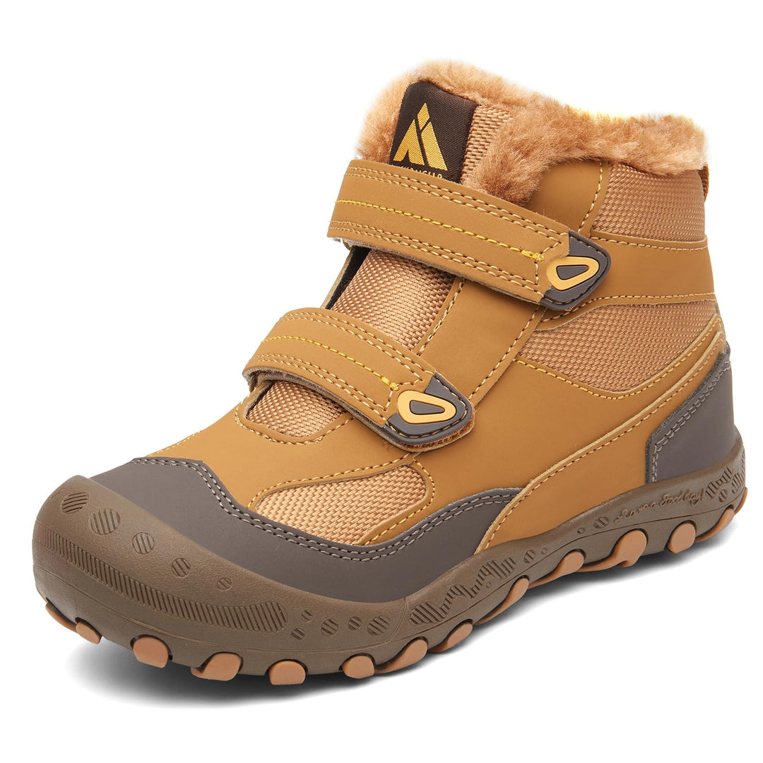 Mishansha Kinder Winterschuhe Mädchen Winterstiefel Warm Schneestiefel Gefüttert Boots Wasserdicht,