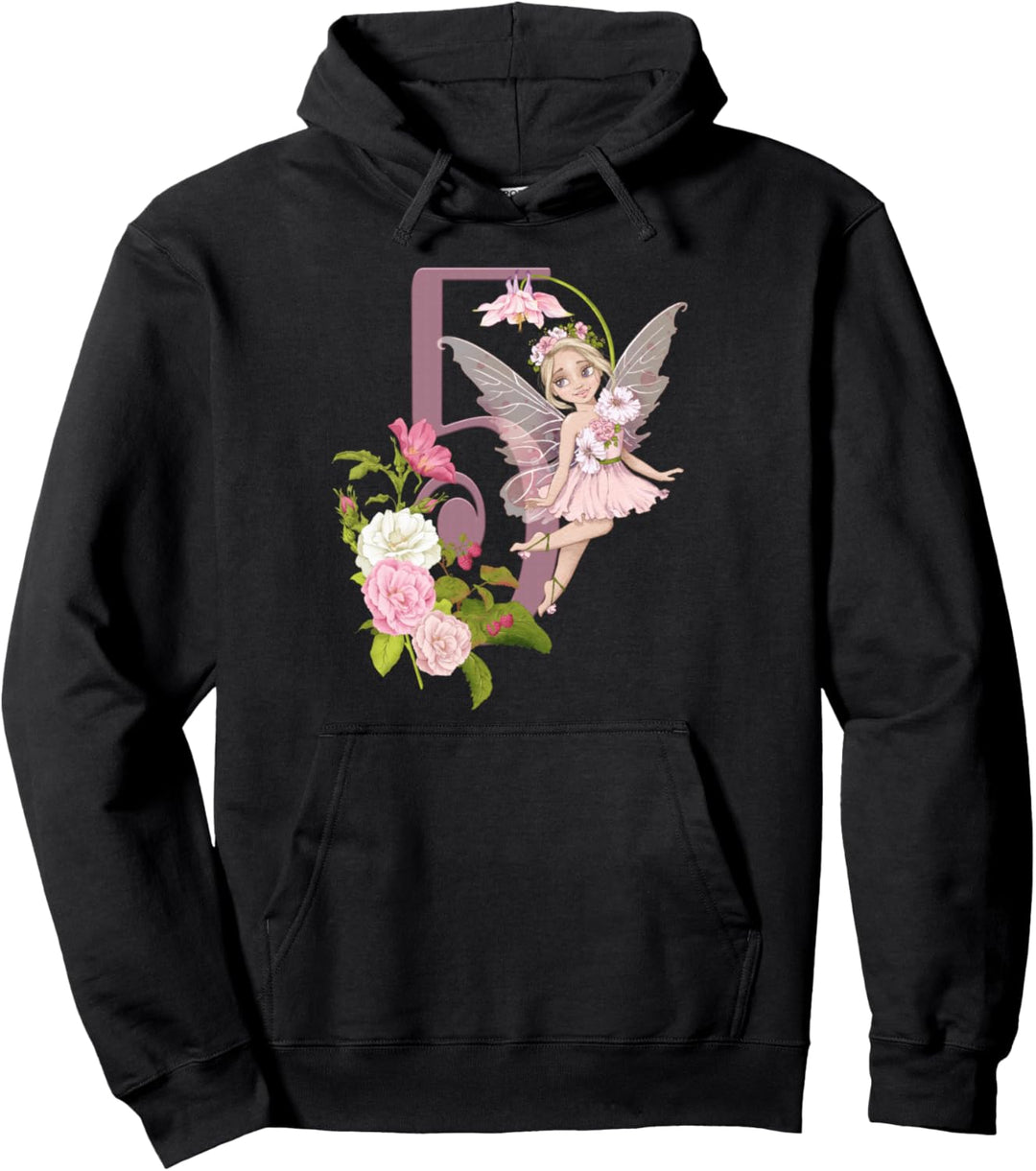 5. Geburtstag Fee Blondes Mädchen Pfirsich Feenfeen Pullover Hoodie