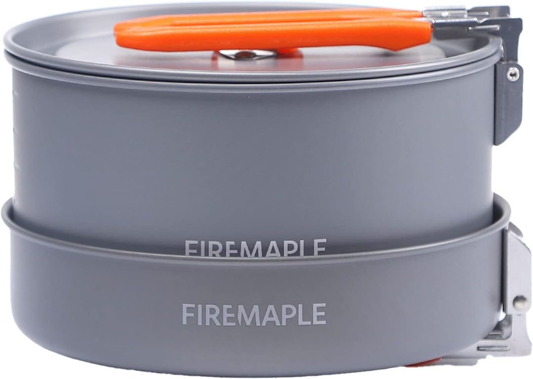Fire-Maple Feast 2 Camping Kochgeschirr Set Outdoor-Kochset mit Topf, Wasserkocher, Pfanne, Schalen
