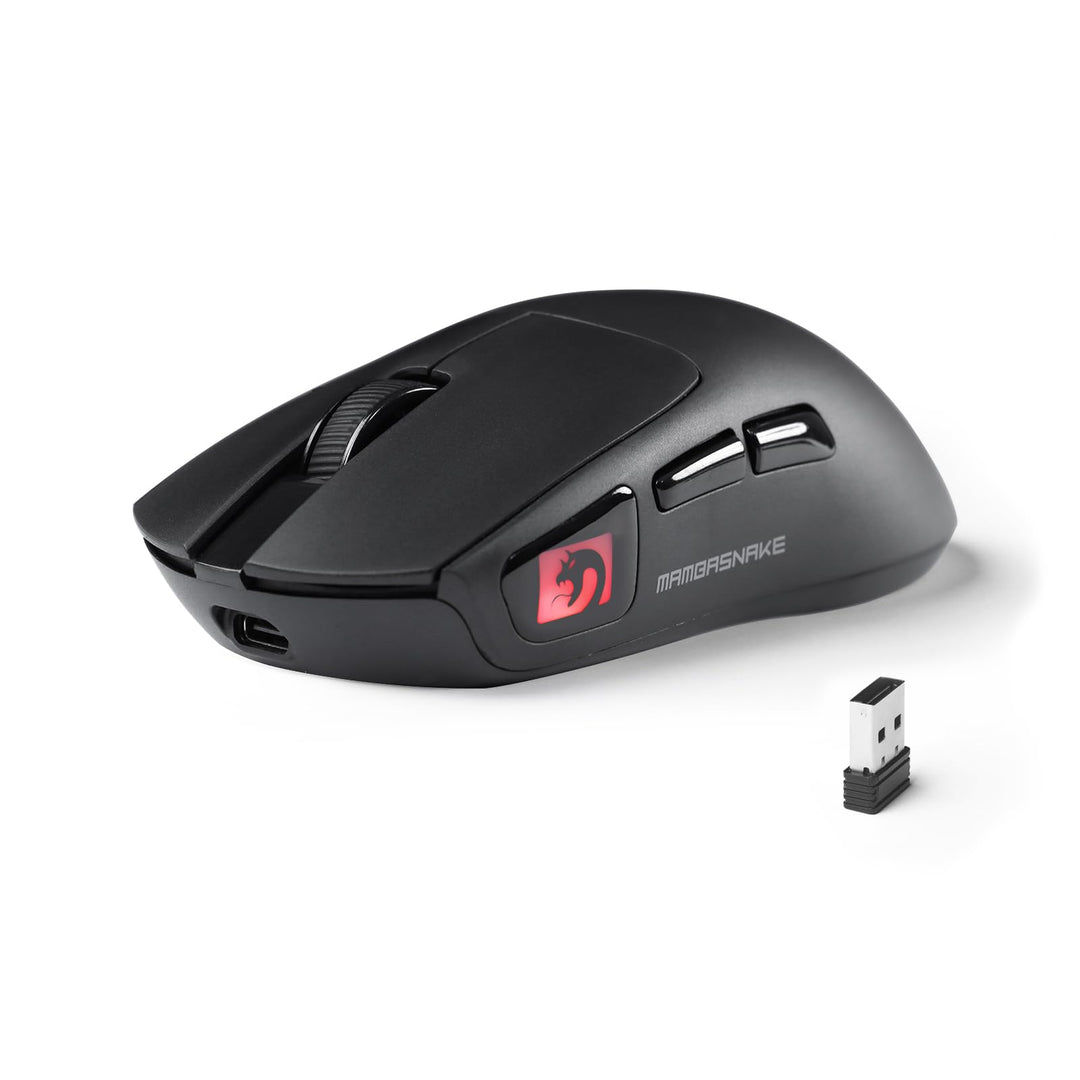 MAMBASNAKE M4 Ultra-Leichte Kabellose Gaming-Maus, 53g, PAW3311 Sensor, 24000 DPI, Tri-Mode Bluetoot