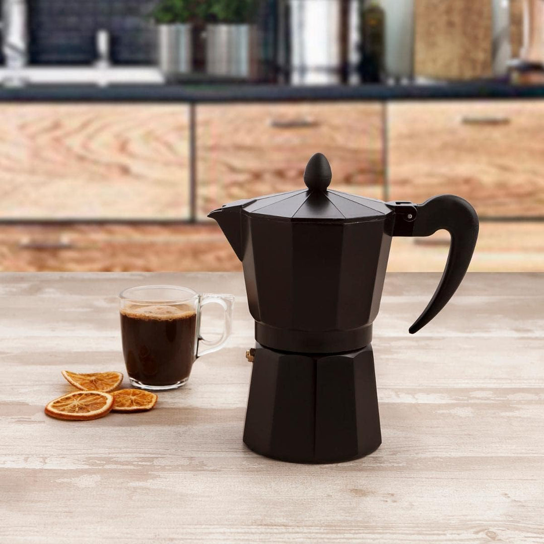 Quid Espressokocher Black Coffee für Induktion 12 Tassen, 12 Tassen