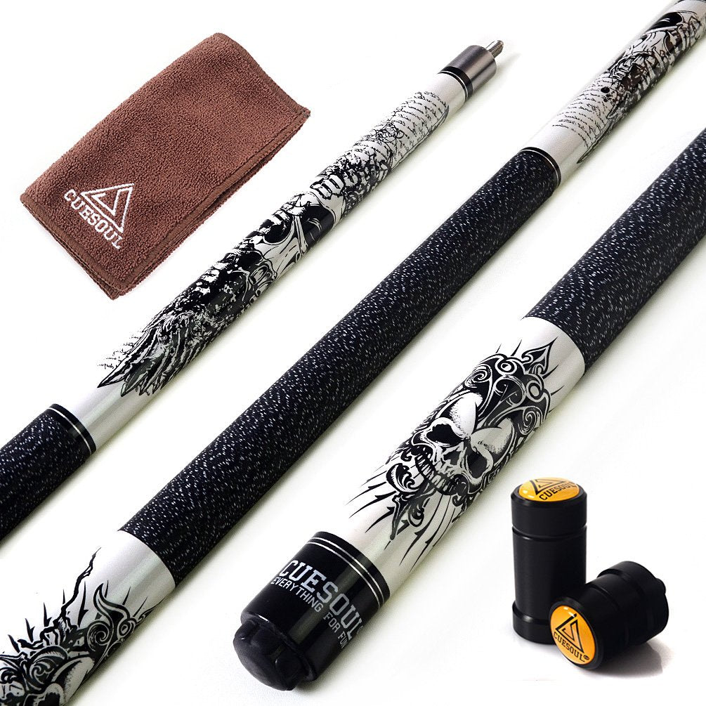 CUESOUL Rockin Series 57"21 Unzen Maple-Pool Queue Set mit Gewindeschoner/Wellenschutz und Cue Handt