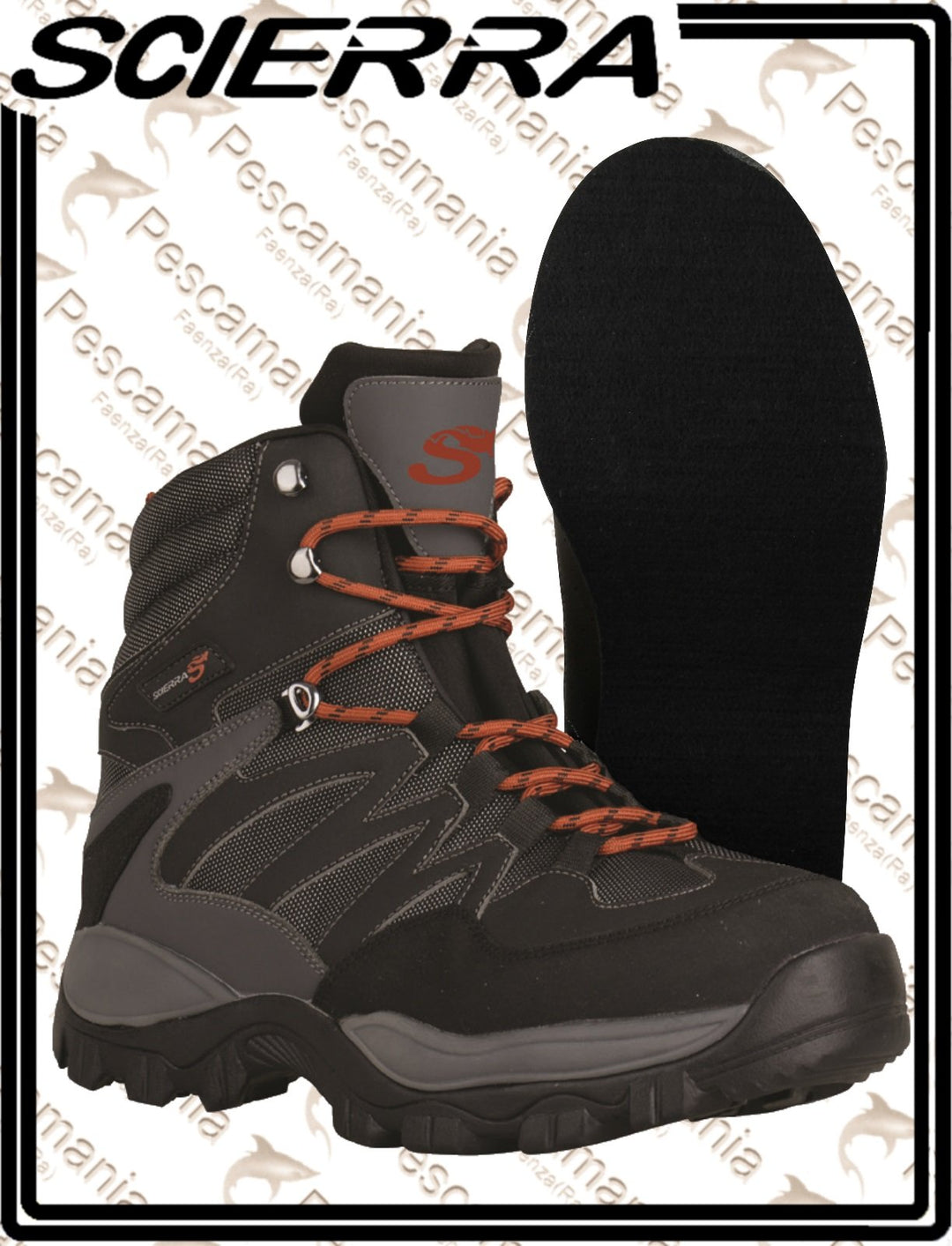 Scierra X-Force Watschuhe-Filzsohle 42 EU Schwarz, 42 EU Schwarz