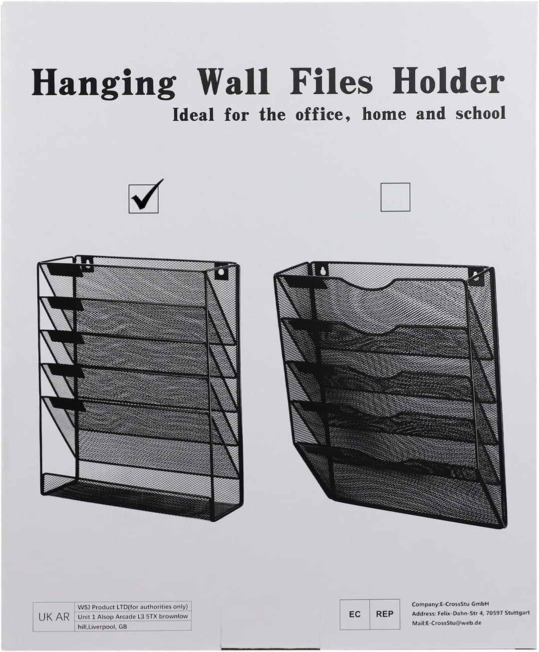 Zeitschriftenhalter Wand Zeitschriften Wandhalter Dokumentenhalter A4 Wandmontage 6 Stöckiger Hänger