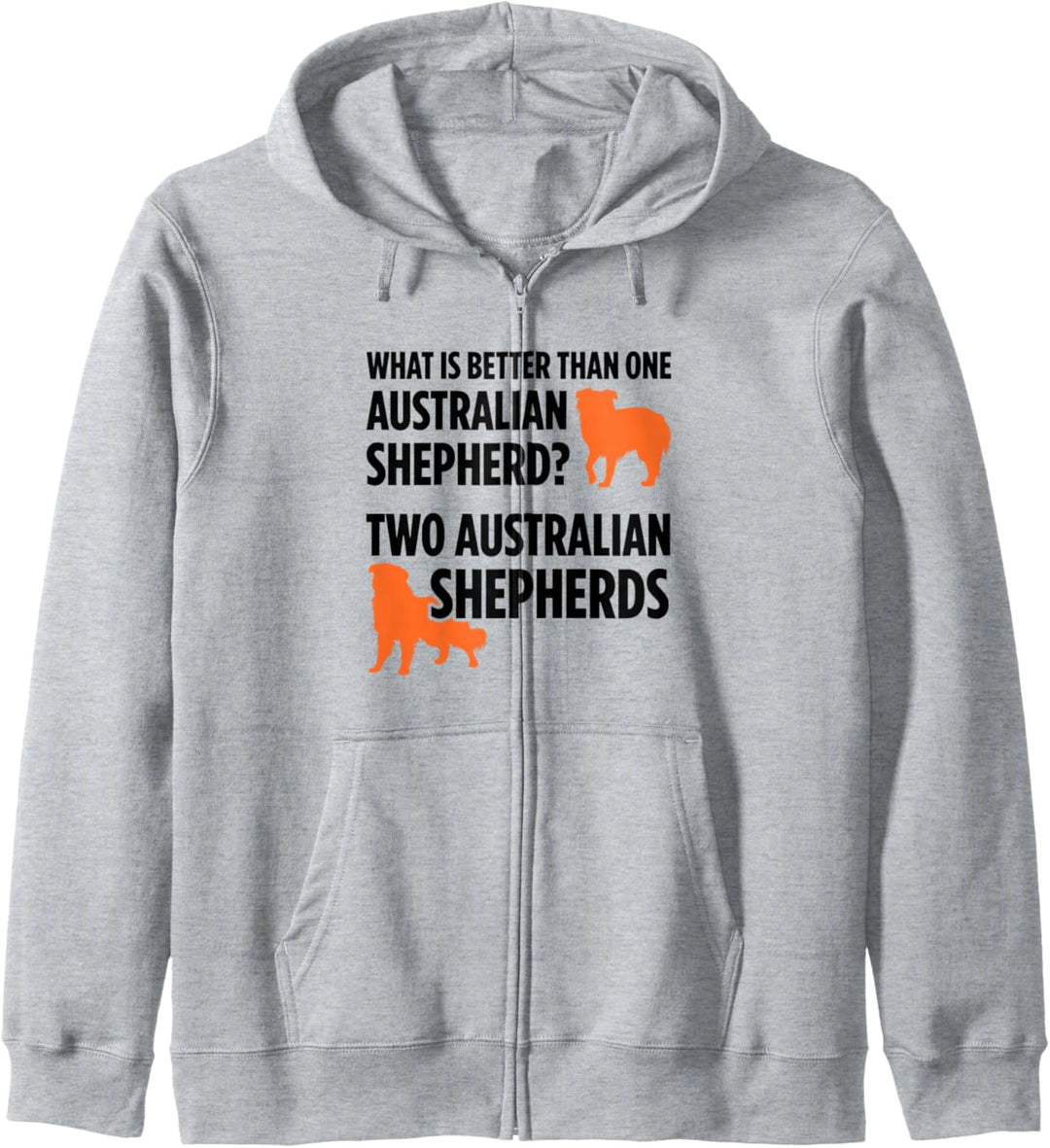 Was ist besser als ein australischer Schäferhund? Zwei Schäferhunde Kapuzenjacke