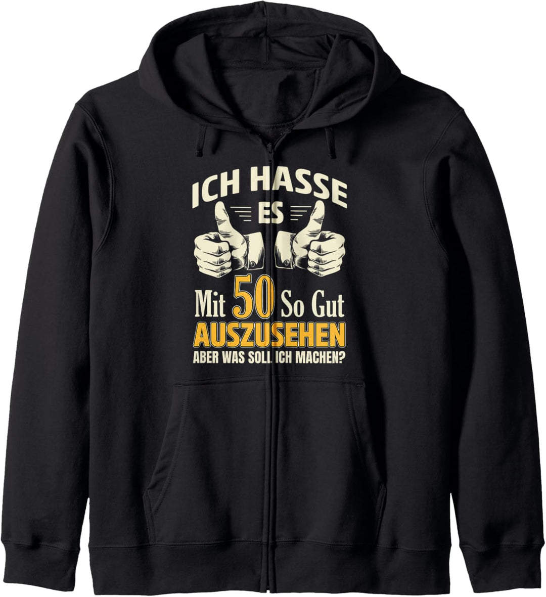 50th Birthday Man Woman 50 Years 1973 Saying Decoration Kapuzenjacke