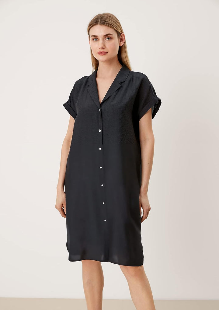s.Oliver BLACK LABEL Damen Kleid 32 Schwarz, 32 Schwarz