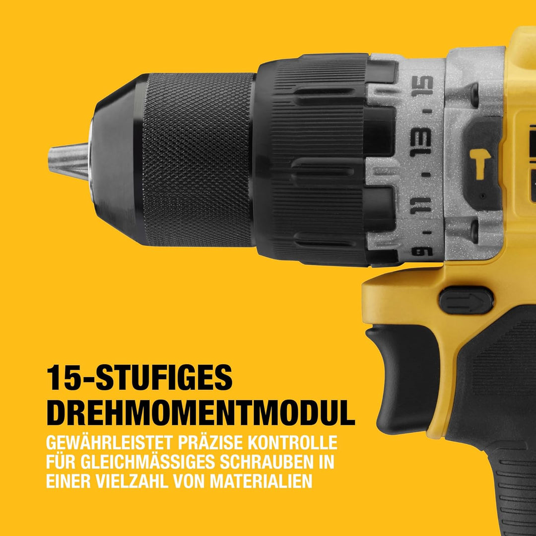 DEWALT 12V 2-Gang Akku-Schlagbohrschrauber DCD706D2 (2.0Ah, bürstenlos, mit Vollmetallgetriebe &amp; 15-