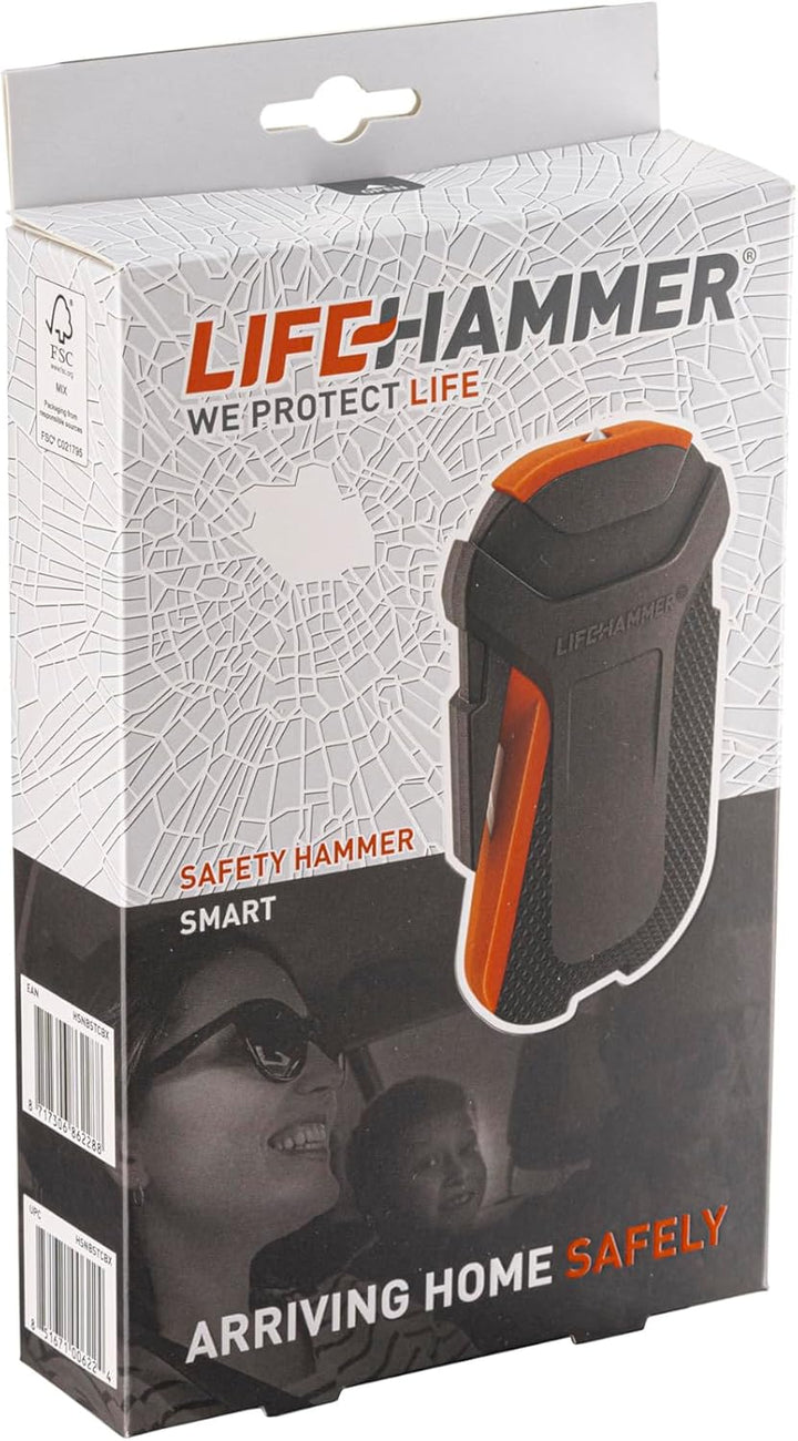 LIFEHAMMER EVOLUTION - Automatischer Notfallhammer für Auto &amp; SMART- Automatischer Notfallhammer für