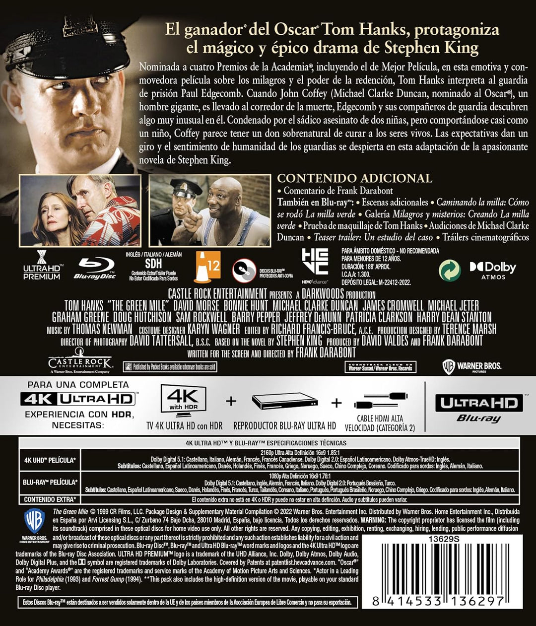 La milla verde (4K UHD + Blu-ray)