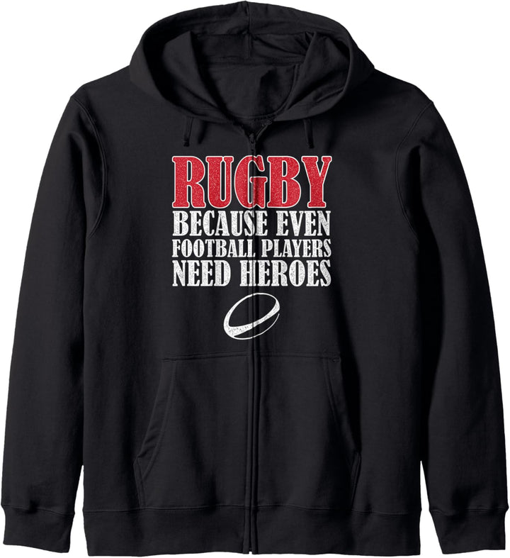 Rugby, weil auch Fussballspieler Helden Funny Bokke brauchen Kapuzenjacke