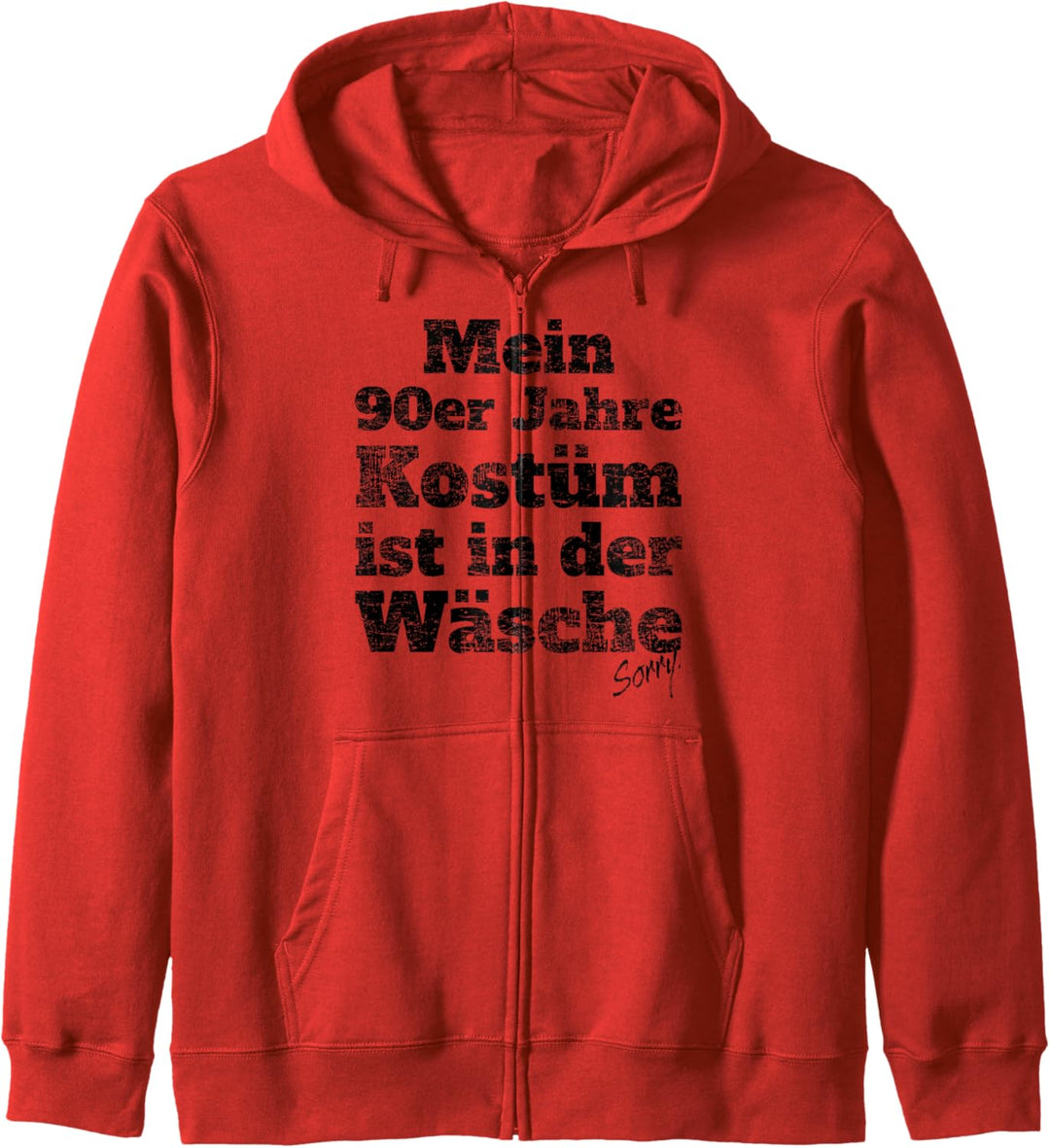 90er Jahre Kostüm In Der Wäsche Retro Outfit Neunziger 90er Kapuzenjacke