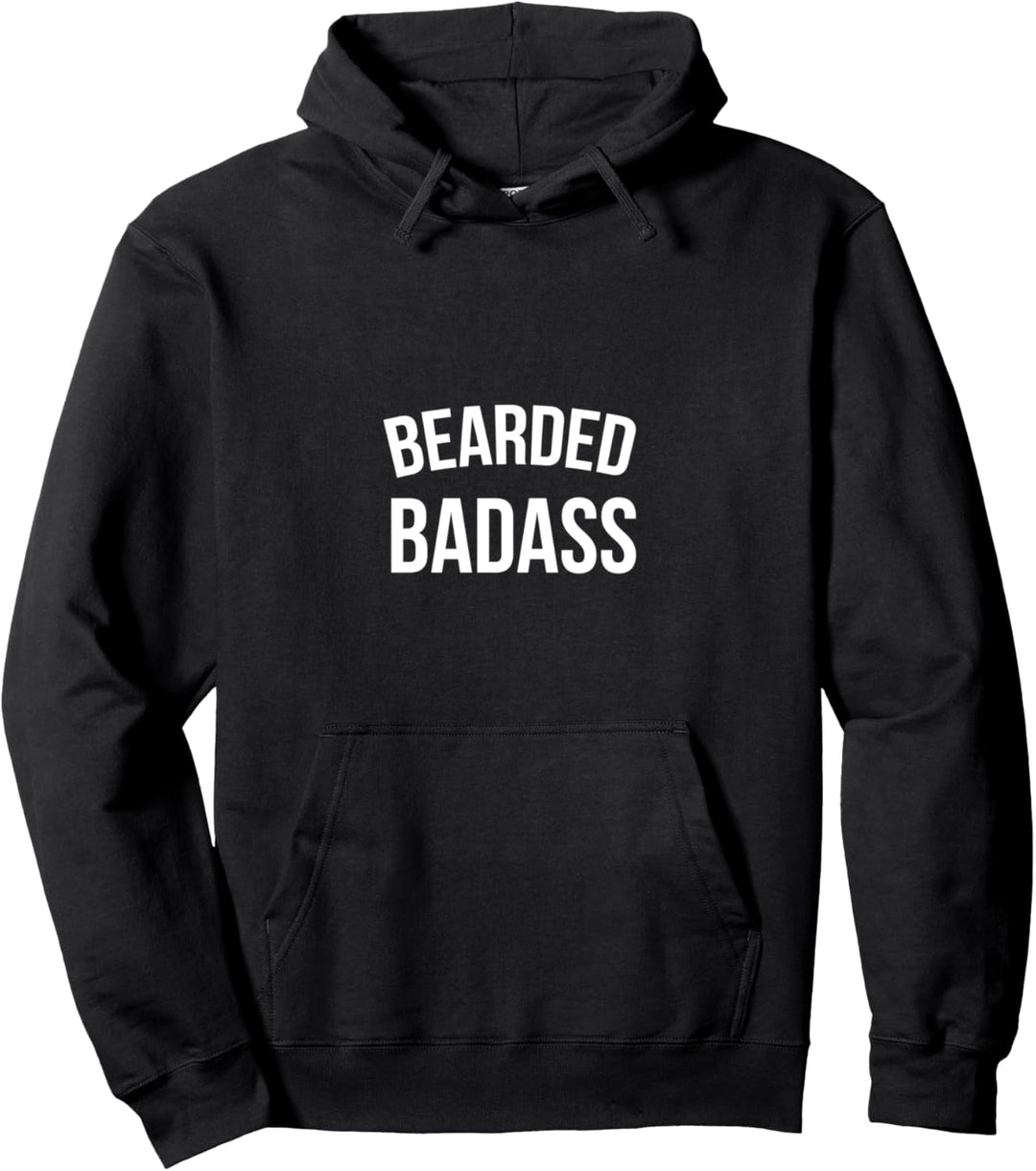 Bearded Badass Geschenk Länge Lineal Bär Tiger Mann Pullover Hoodie