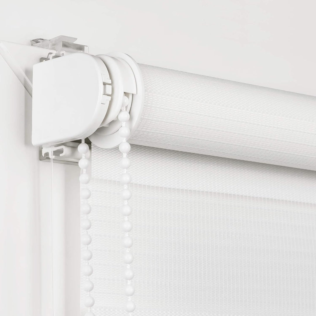 ROLLMAXXX Duo-rollo Doppelrollo Klemmfix ohne Bohren (100 x 220 cm, Hellgrau) 100 x 220 cm Hellgrau,
