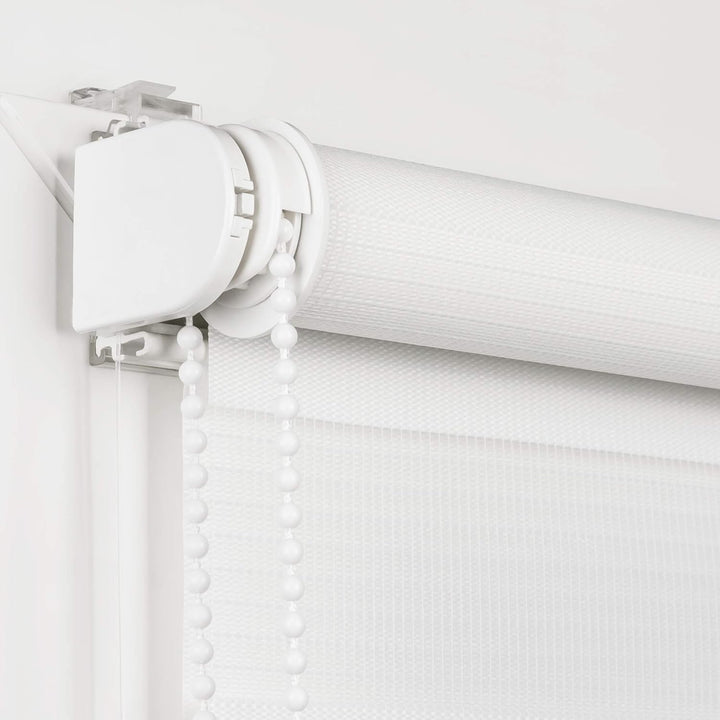 ROLLMAXXX Duo-rollo Doppelrollo Klemmfix ohne Bohren (100 x 220 cm, Hellgrau) 100 x 220 cm Hellgrau,