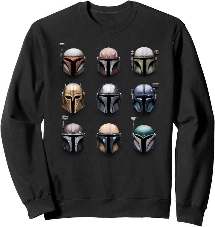 Star Wars The Mandalorian Battle Worn Helmets Sweatshirt