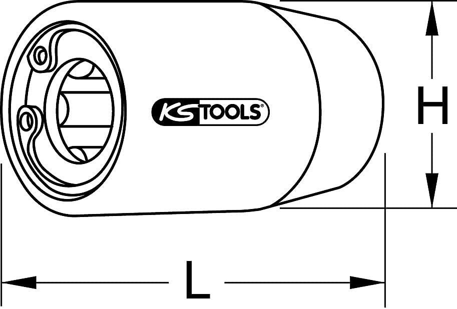KS Tools 116.2086 1/2" Stockschraubendreher, M8
