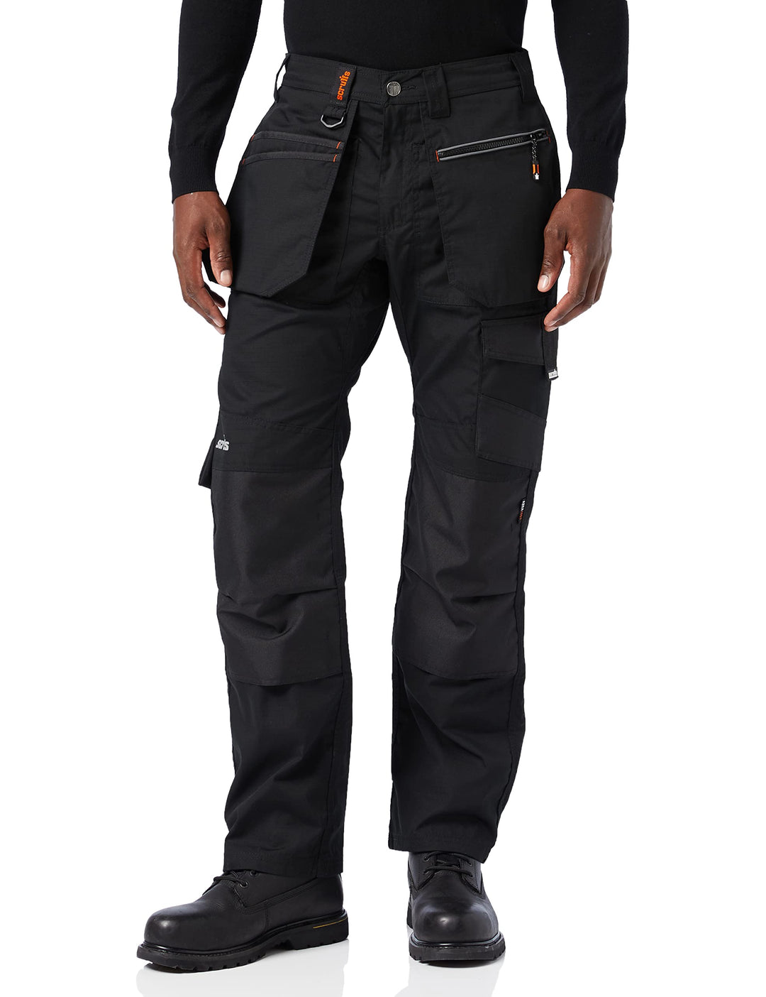 Scruffs Unisex Ripstop-Hose Arbeitshose 38 Lang Schwarz, 38 Lang Schwarz