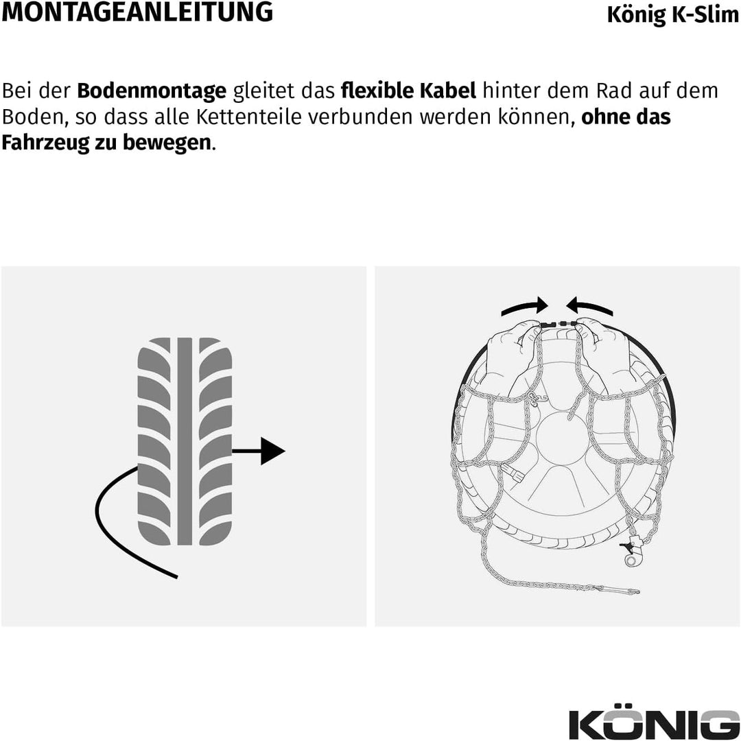 KÖNIG K-Slim 095 - Schneeketten 2004025095, 2004025095