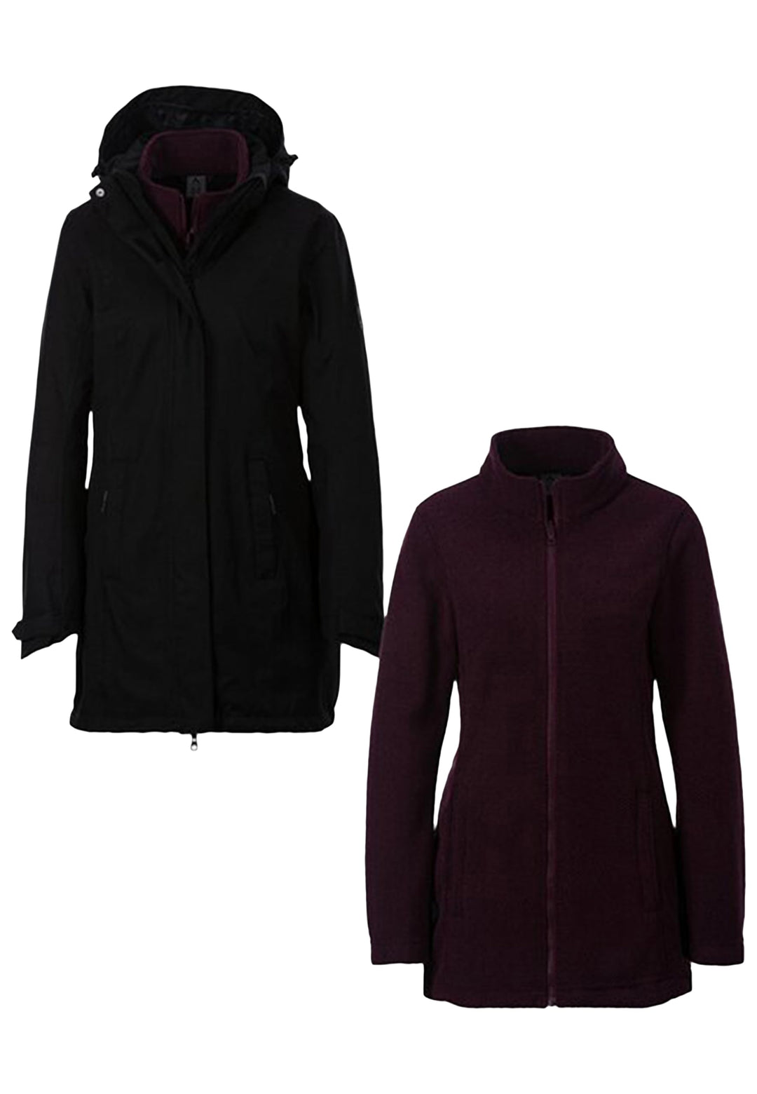 Mc Kinley Damen Manabel Ii Jacke 46 Black Night/Melange/, 46 Black Night/Melange/