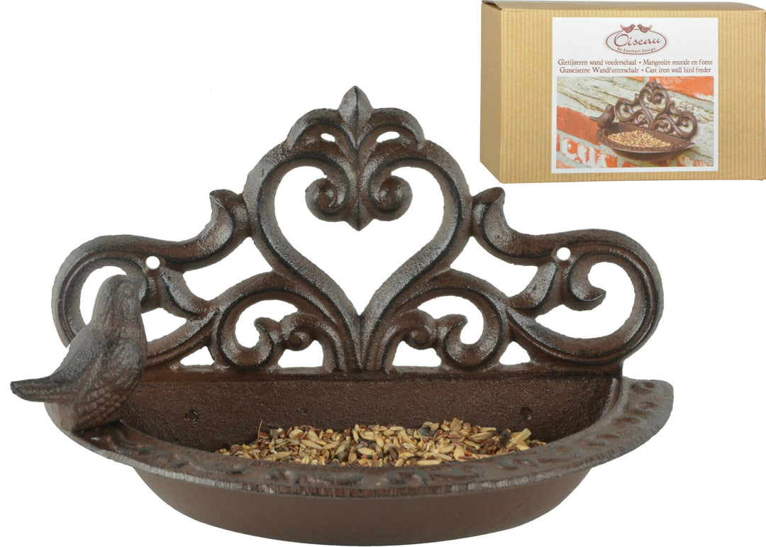 Esschert Design BR25 Serie Vogeltränke in Geschenkbox, antik braun