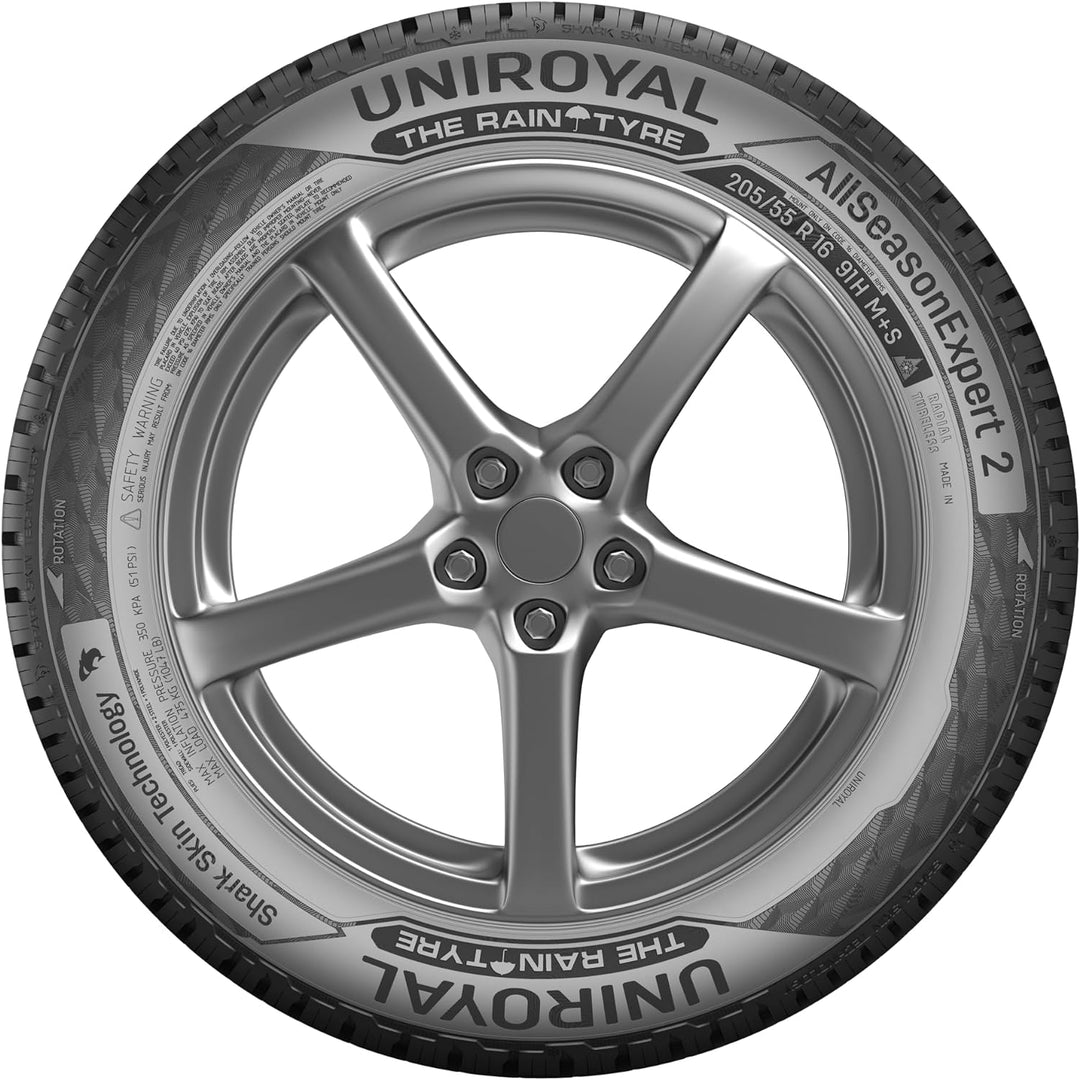Uniroyal AllSeasonExpert 2 M+S - 155/70R13 75T - Ganzjahresreifen, 155/70R13 75T - M+S/3PMSF, 155/70