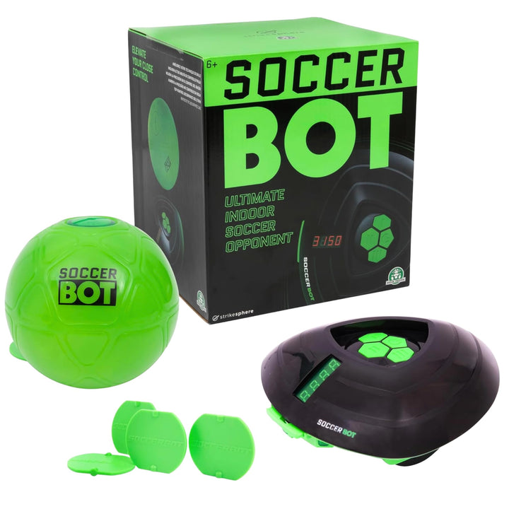 Soccer Bot Smart Ball, Roboter für den Innenbereich, Solo oder Multiplayer, ab 3 Jahren, MR100, Schw
