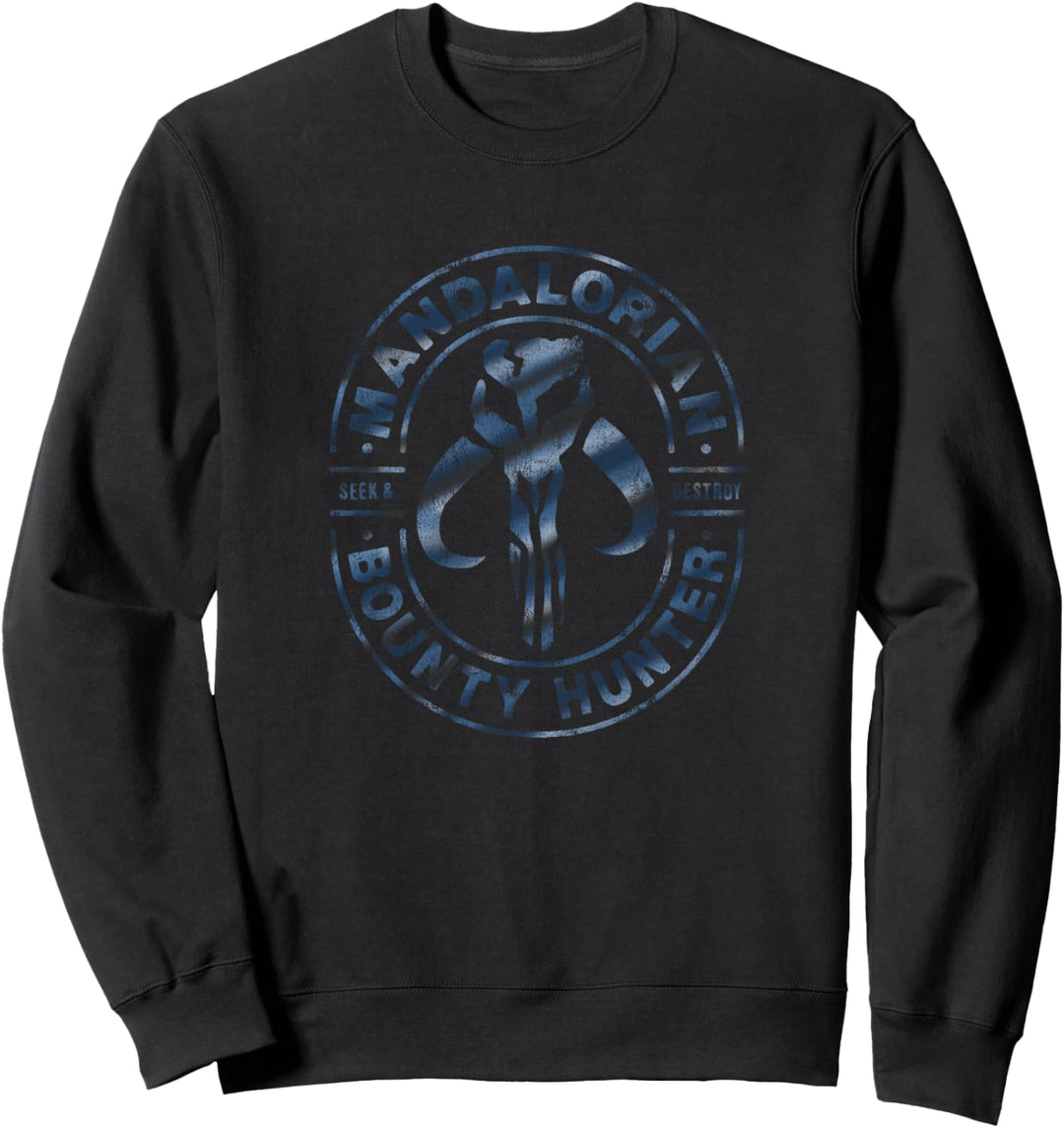 Star Wars The Mandalorian Bounty Hunter Stamp Sweatshirt