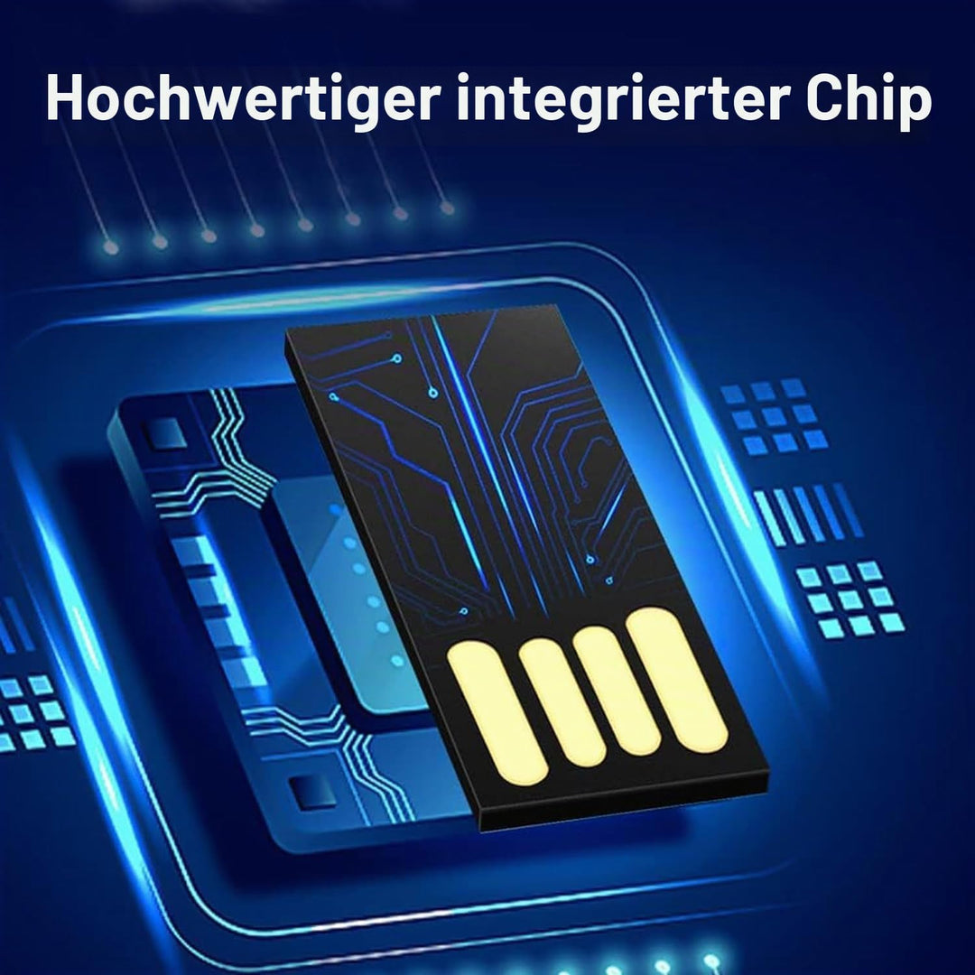 USB-Speicherstick, 8 GB, 10 Stück, Kreditkarten-Design Schwarz 2 GB