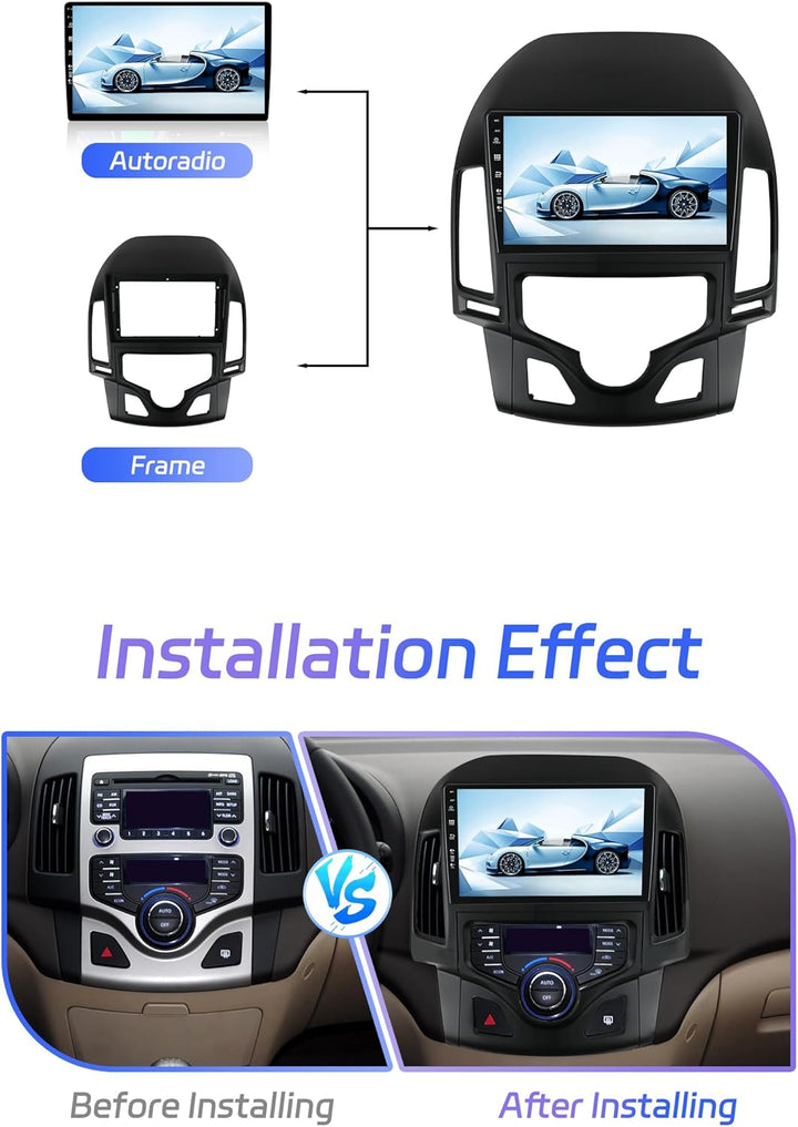 JOYX Android 15 IPS Autoradio Passt für Hyundai-H I30 (2004-2007) - Eingebautes CarPlay Android Auto