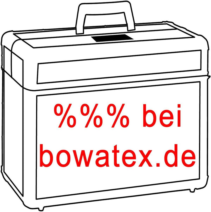 Bowatex Rollen Koffer Leicht 110 Liter Trolley gross 76 cm Stoffgepäck Hell Blau