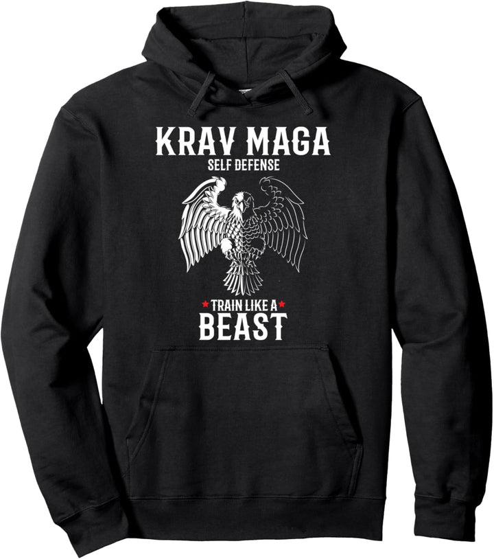 Krav Maga Eagle - Trainieren wie eine Bestie - Israelische Pullover Hoodie