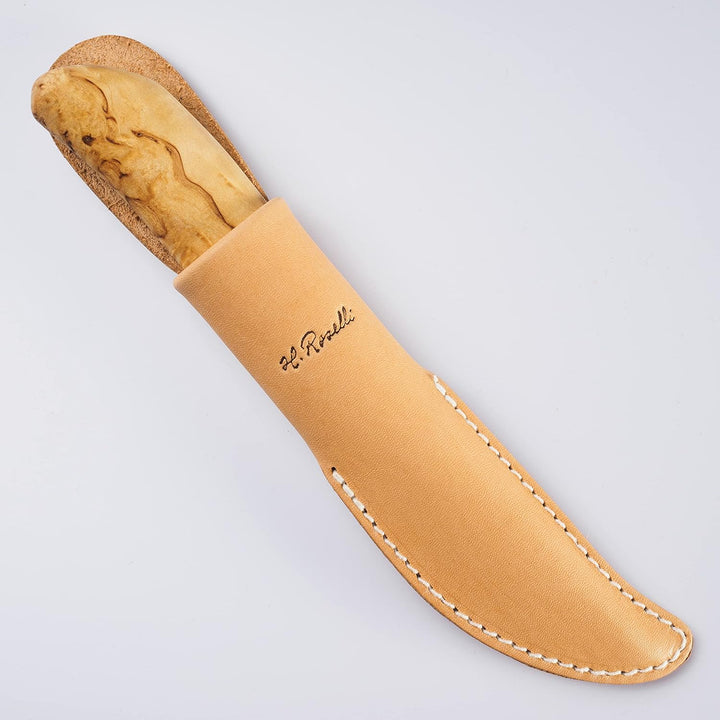 H. Roselli R110 Tischlermesser Holz bearbeiten Schneiden DIY, Carbonstahl 9 cm Birke - Carbonstahl,