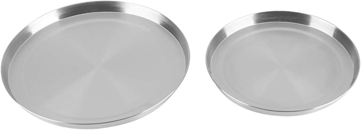 Ejoyous 4 Stück Herdabdeckplatten Edelstahl, Herddeckel aus Edelstahl Deckel für Runde Grillplatten