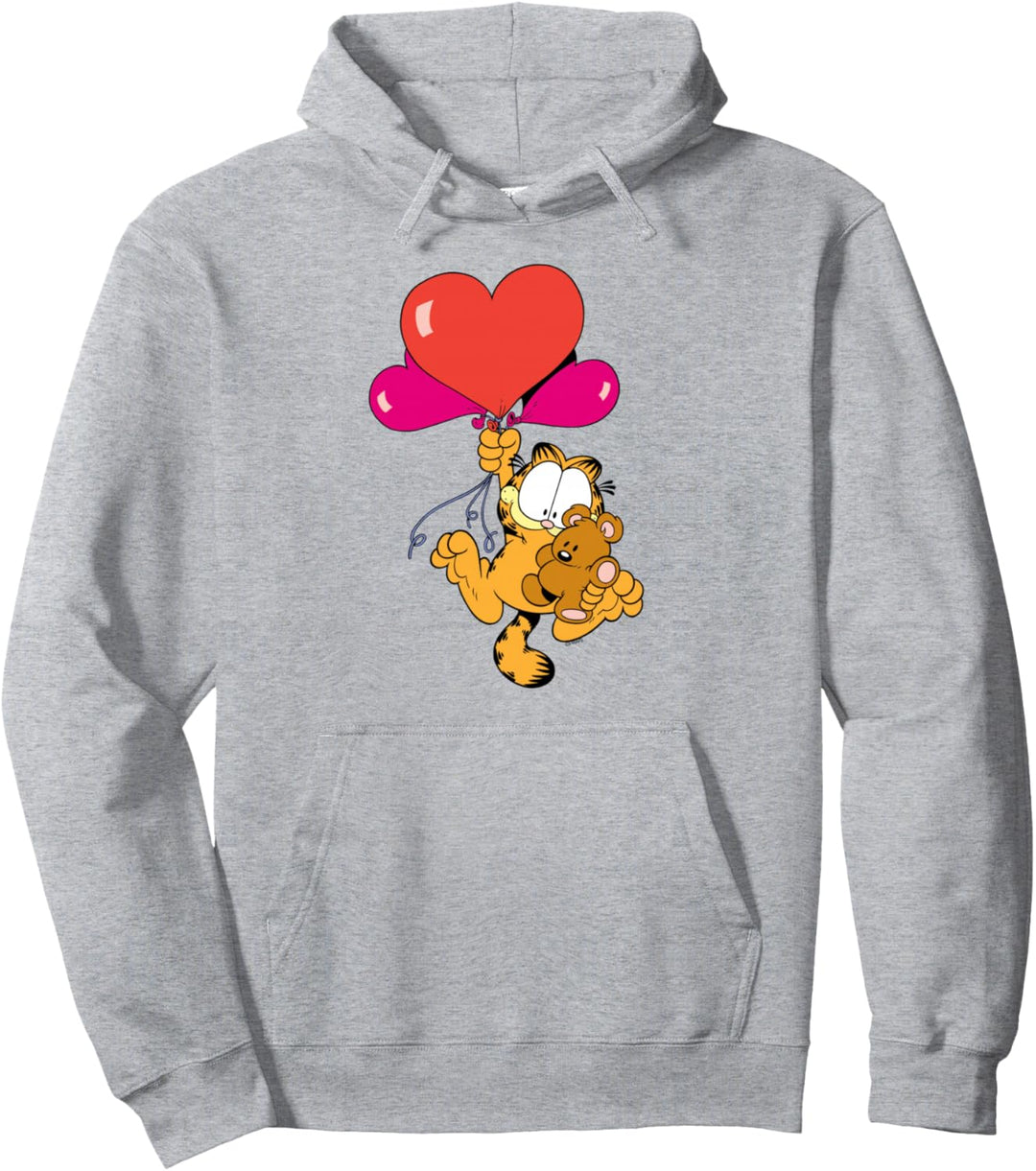 Garfield Herzballons mit Pooky Pullover Hoodie
