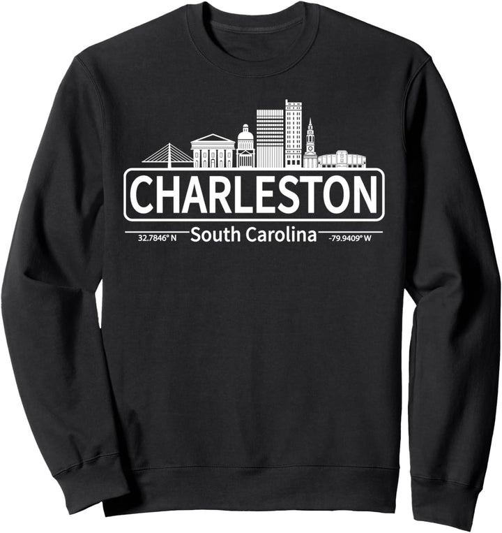 Charleston South Carolina Skyline, Reise nach Charleston Sweatshirt