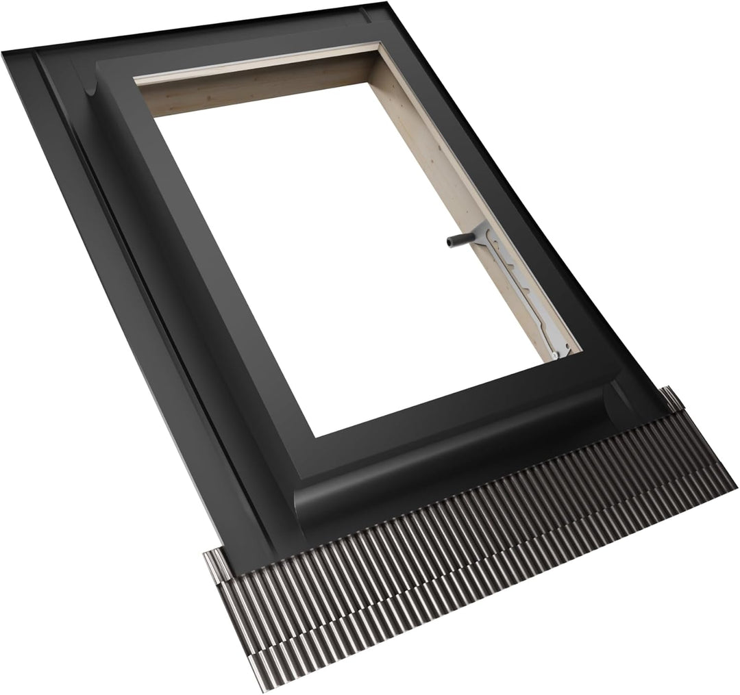Emica – Bestes Vasistas-Dachfenster aus Aluminium | Doppelglas 4/9/4 | Griff mit 4 Öffnungspositione