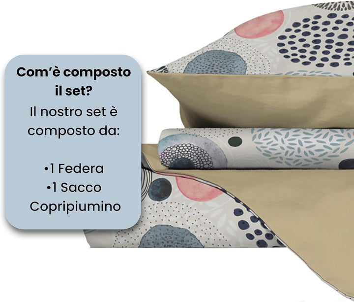 Italian Bed Linen Fantasy Bettbezug, Kleine doppelte Acquerello Kleine Doppelte, Acquerello Kleine D