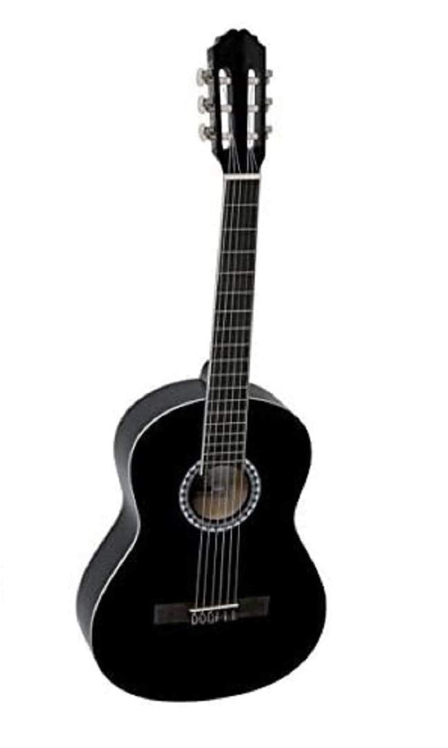 PURE GEWA Klassikgitarre BasicPlus 3/4 schwarz Schwarz 3/4 Konzertgitarre, Schwarz 3/4 Konzertgitarr