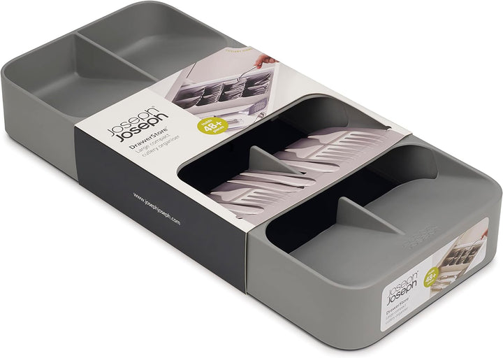 Joseph Joseph Drawer Store - Grosser kompakter Besteckschubladen-Organizer, 8 Fächer, für 48 Teile -