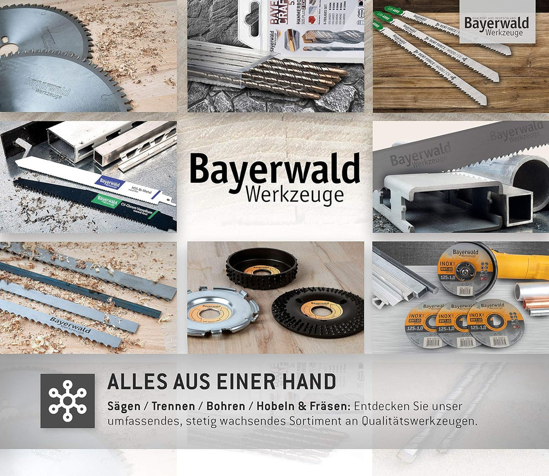 Bayerwald - HSS Segmentkreissägeblatt - Ø 400 mm x 4 mm x 50 mm | Hochzahn (128 Zähne) | Nebenlöcher