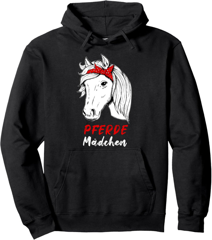 Pferde Mädchen Pferdemädchen Reiten Reiterin Pullover Hoodie