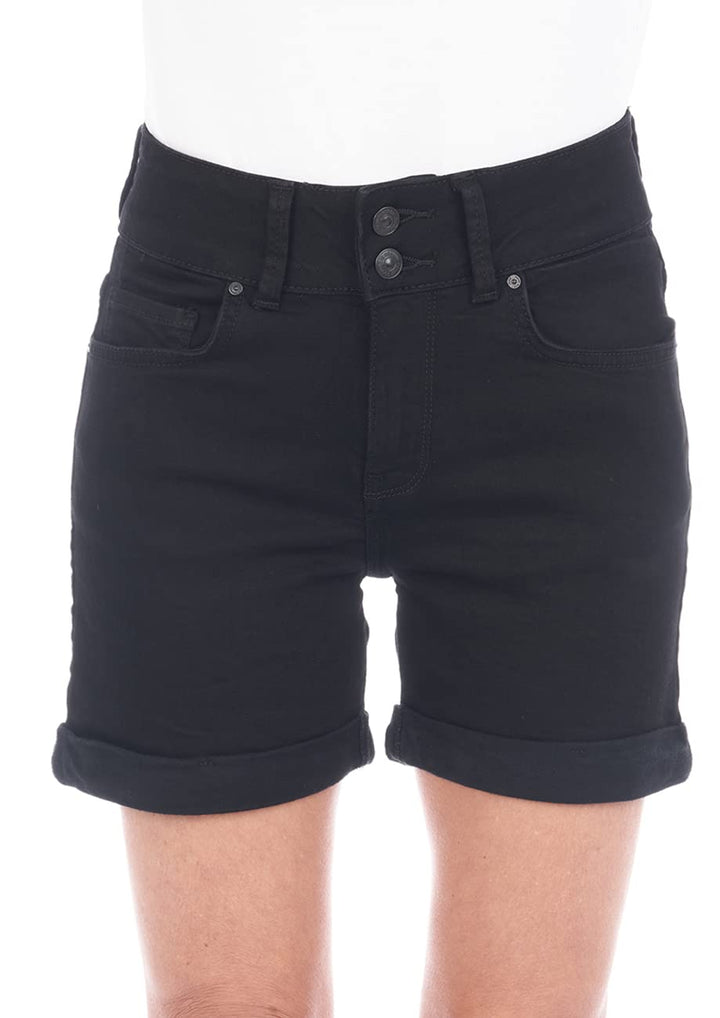 LTB Damen Shorts Becky X Kurze Jeans Hose Jeansshorts Hotpants Basic Denim Stretch Baumwolle Blau Sc