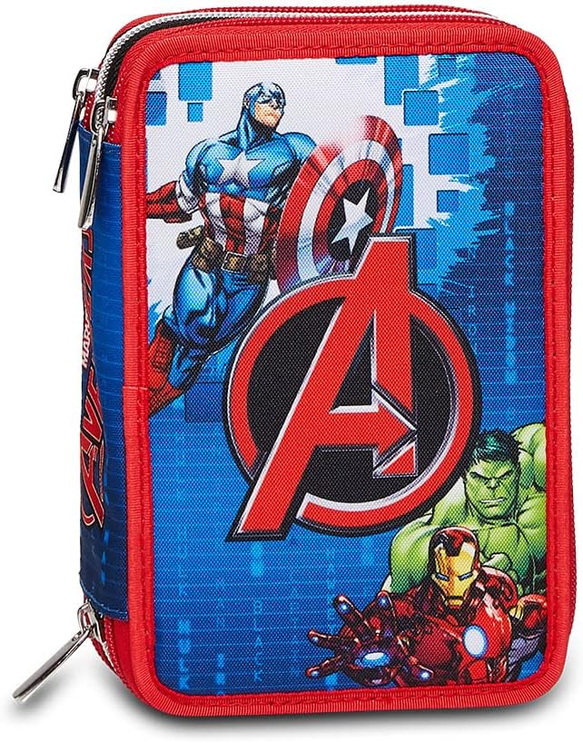 Seven Federmäppchen, Mäppchen, mehrfarbig, Federtasche für Schreibwaren, Etui mit Stiften, Kugelschr