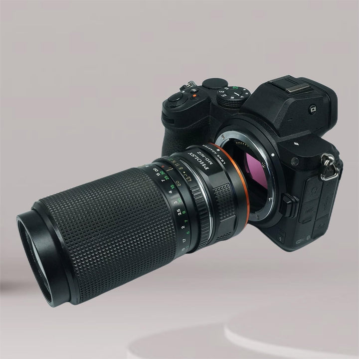 PHOLSY Manueller Objektivadapter: Kompatibel mit Minolta Rokkor MD (MC/SR) Objektiv und Nikon Z Kame