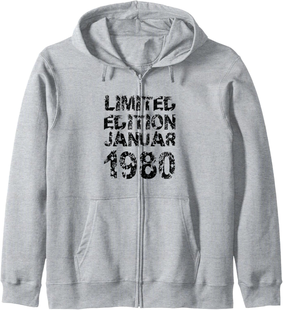 43. Geburtstag Geschenk 43 Jahre Limited Edition Januar 1980 Kapuzenjacke