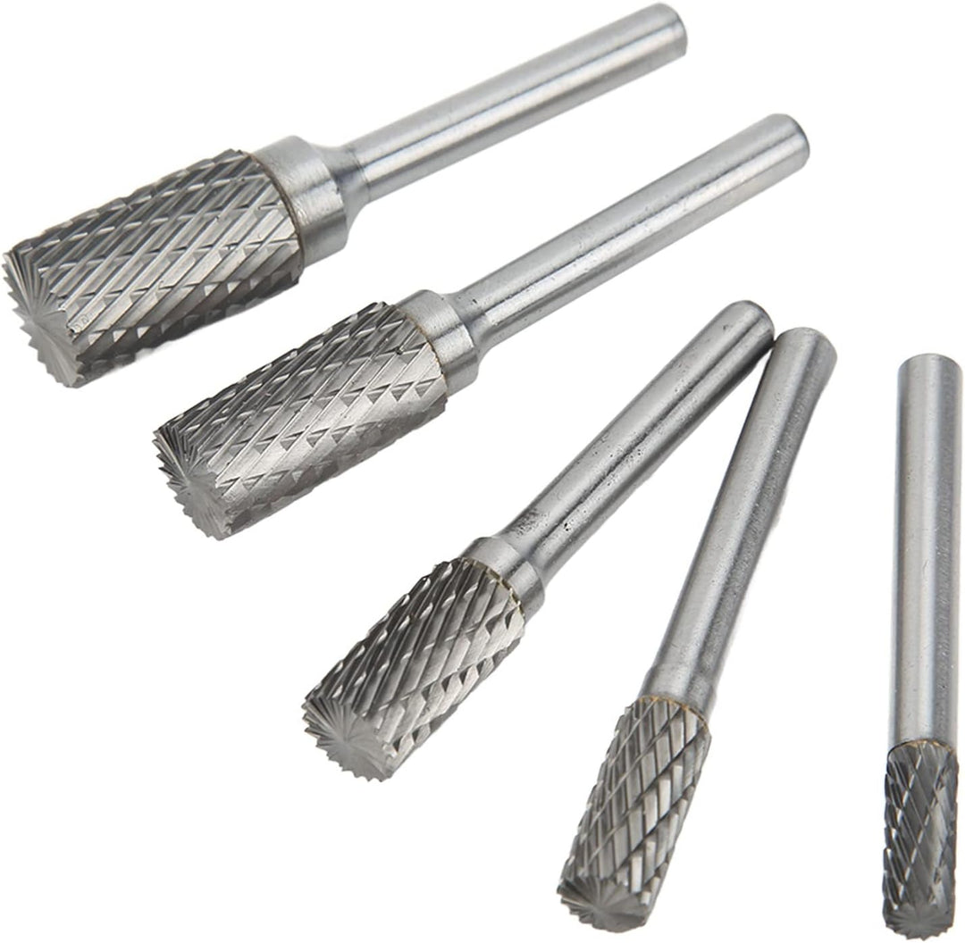 Yosoo Health Gear Doppelschnitt-Hartmetallfräser-Rotationsfeilen-Set, 6mm Schaft, für Metall- und Ho