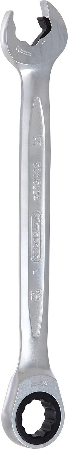 KS Tools KS 504 Tools 503.5224 DUO GEARplus Ringmaulschlüssel,Maul-Ratschenfunktion 24mm, 24mm