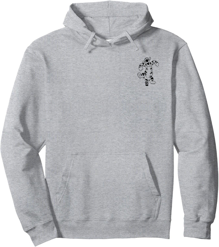 Disney Winnie The Pooh Tigger Simple Left Chest Pullover Hoodie